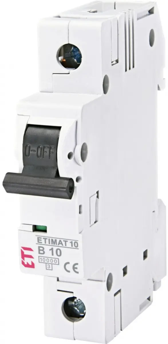 Wyłącznik nadprądowy ETIMAT 10 1p B10 002121714 ETI002121714 5904722937802 Hager